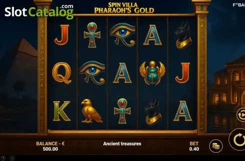 Скрин2. Spin Villa Pharaoh's Gold слот