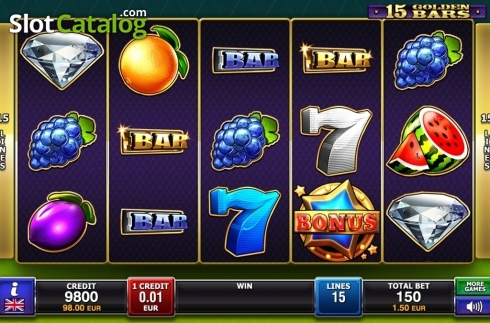 Скрин2. 15 Golden Bars слот