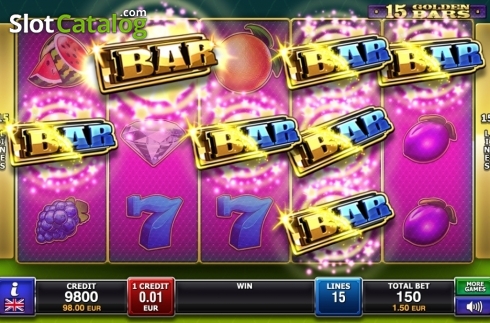 Скрин3. 15 Golden Bars слот