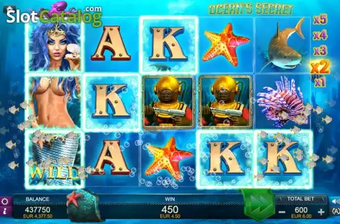 Скрин2. Ocean's Secret слот