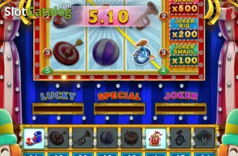Скрин4. Circus Dozer слот