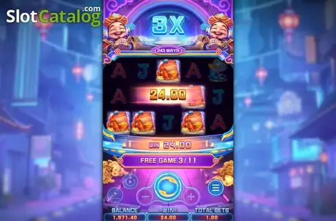 Скрин3. Cyber God of Fortune слот