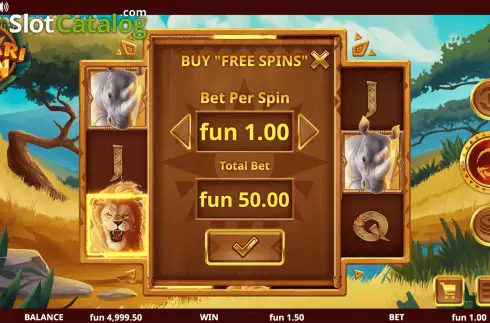 Скрин4. Safari Sun слот