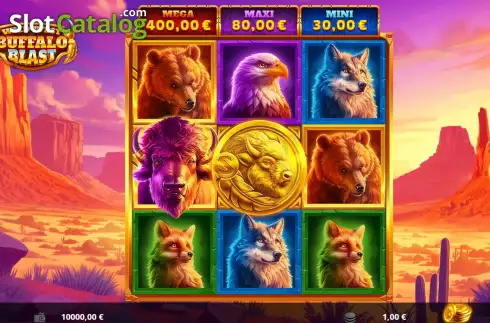 Скрин2. Wild West Buffalo Blast слот
