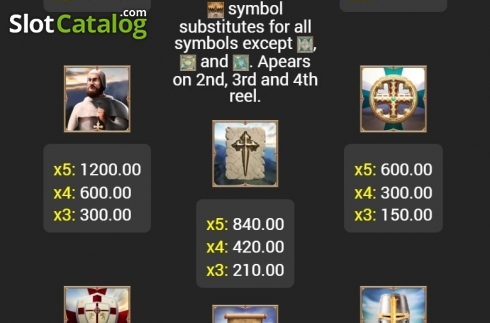 Скрин4. Templars Quest слот