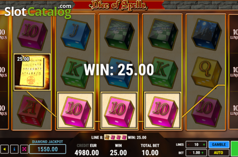 Скрин3. Dice of Spells слот