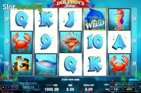 Скрин2. Dolphins Shine слот