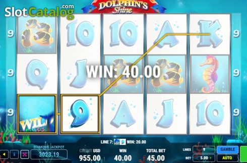 Скрин3. Dolphins Shine слот