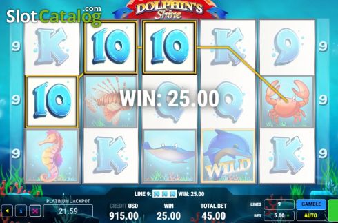 Скрин5. Dolphins Shine слот