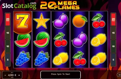 Скрин2. 20 Mega Flames слот