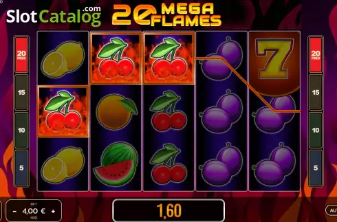 Скрин3. 20 Mega Flames слот