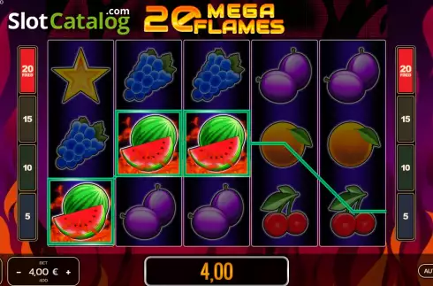 Скрин4. 20 Mega Flames слот