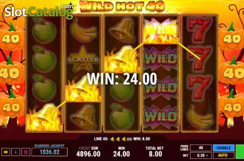 Скрин3. Wild Hot 40 Halloween слот