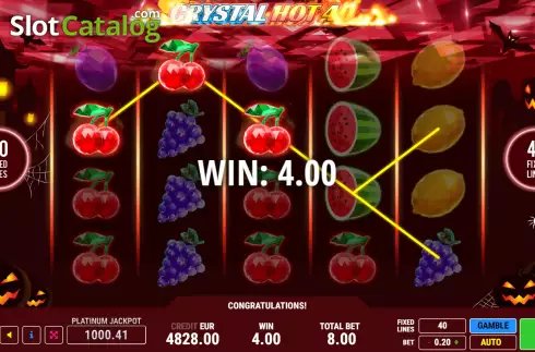 Скрин3. Crystal Hot 40 Halloween слот