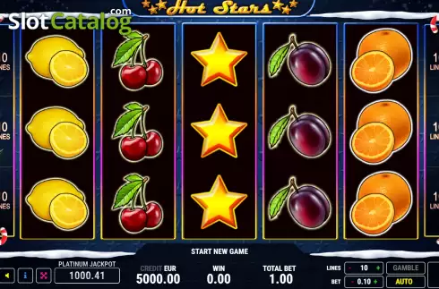 Скрин2. Hot Stars Christmas слот