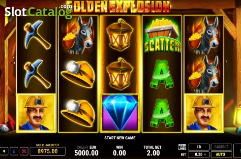 Скрин2. Golden Explosion слот