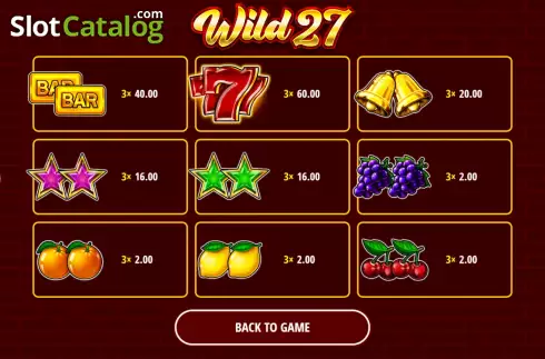 Скрин6. Wild 27 слот