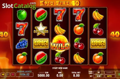 Скрин2. Epic Fire 40 слот