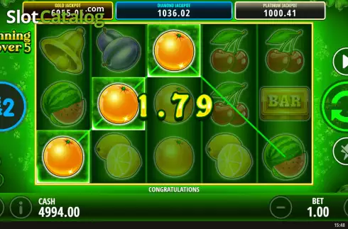Скрин3. Winning Clover 5 слот