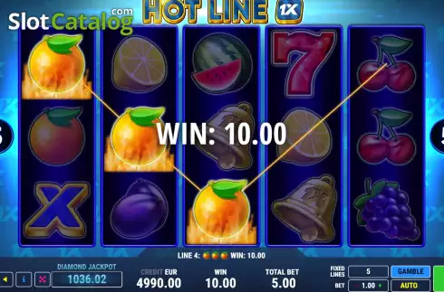 Скрин3. Hot Line 1 X слот