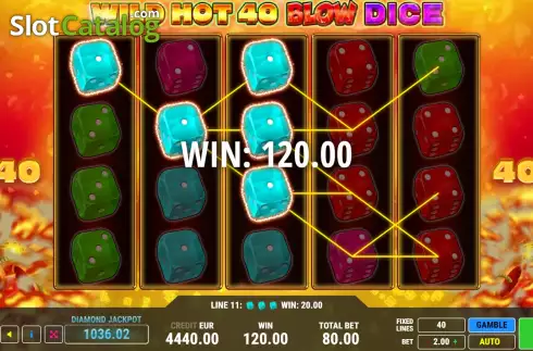 Скрин3. Wild Hot 40 Blow Dice слот