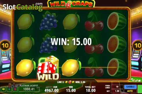 Скрин3. Wild Craps слот