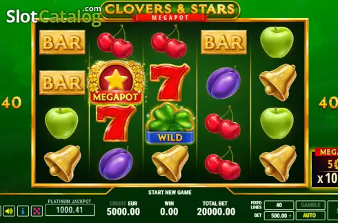 Скрин2. Clovers & Stars слот