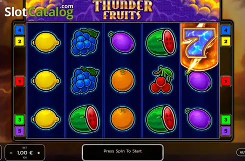 Скрин2. Thunder Fruits слот