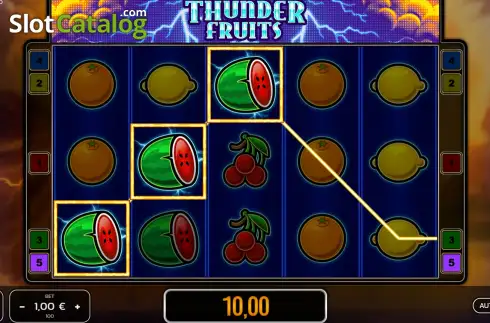 Скрин3. Thunder Fruits слот