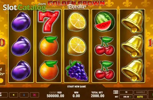 Скрин2. Golden Crown Booster слот