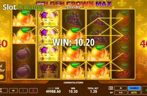 Скрин4. Golden Crown Max Booster слот