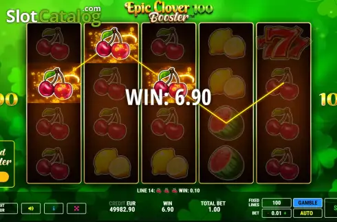 Скрин3. Epic Clover 100 Booster слот