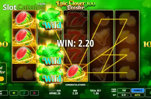 Скрин5. Epic Clover 100 Booster слот