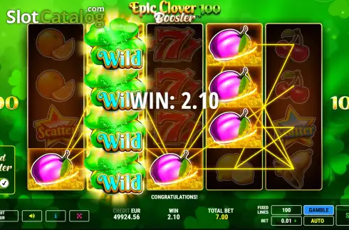 Скрин7. Epic Clover 100 Booster слот