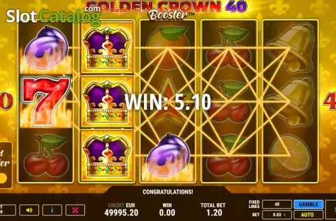 Скрин3. Golden Crown 40 Booster слот