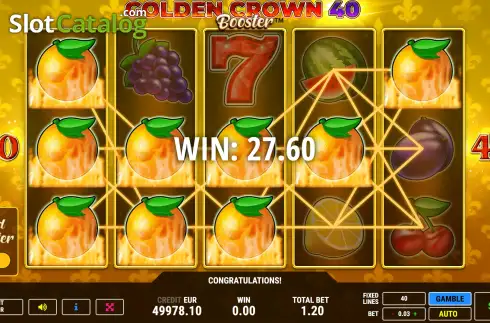 Скрин5. Golden Crown 40 Booster слот