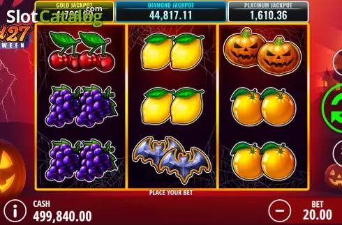 Скрин2. Wild 27 Halloween слот