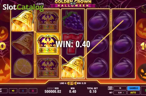 Скрин3. Golden Crown Halloween слот