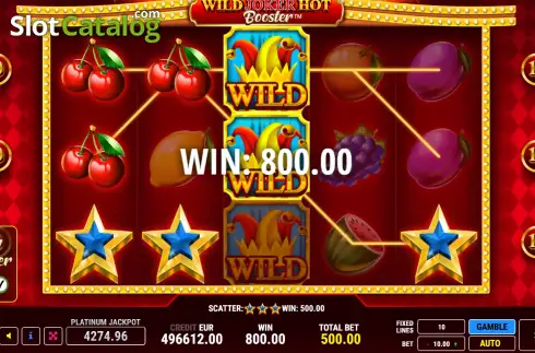Скрин3. Wild Joker Hot Booster слот
