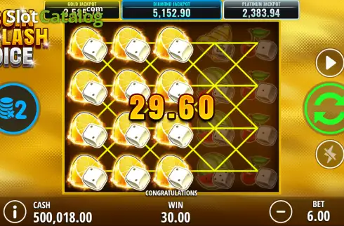 Скрин3. Coin Splash Dice слот