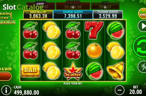 Скрин2. Winning Clover 5 Hold & Win слот