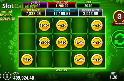Скрин5. Winning Clover 5 Hold & Win слот