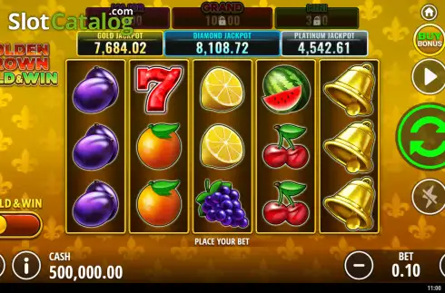 Скрин2. Golden Crown Hold & Win слот