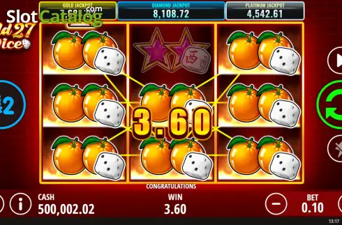 Скрин3. Wild 27 Dice слот