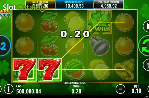 Скрин3. Clovers and Diamonds 10 слот