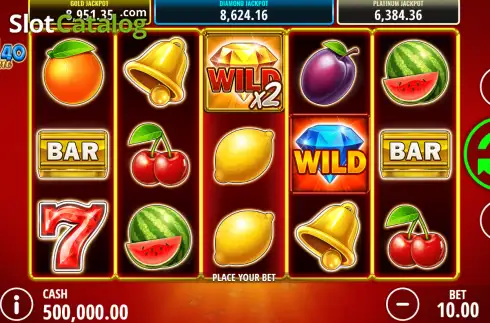 Скрин2. Golden Diamonds 40 Extreme слот