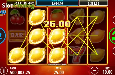 Скрин3. Golden Diamonds 40 Extreme слот