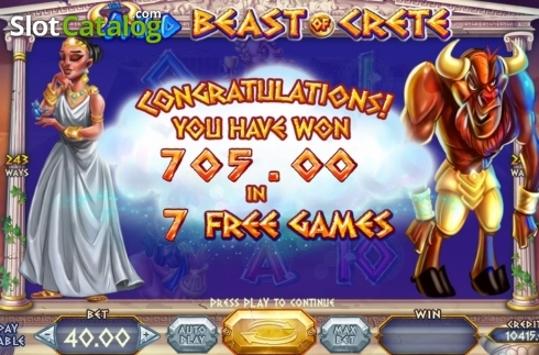 Скрин7. Wild Beast of Crete слот