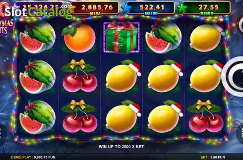 Скрин2. 20 Christmas Fruits слот