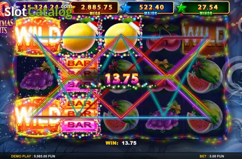 Скрин3. 20 Christmas Fruits слот